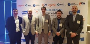 Enzo Ferro (Microsules Argentina), Claudio Prieto (Biotecnofé), Sebastián Perretta (Biogénesis Bagó), Diego Esborraz (OVER) y Esteban Corrales (Labyes)